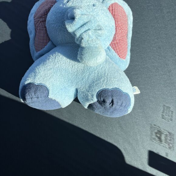 Pottery Barn Kids Blue Musical Plush Crib Eli Elephant Jungle Toy PBK - Picture 14 of 15